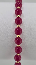 Bracelet en rubis et vermeil