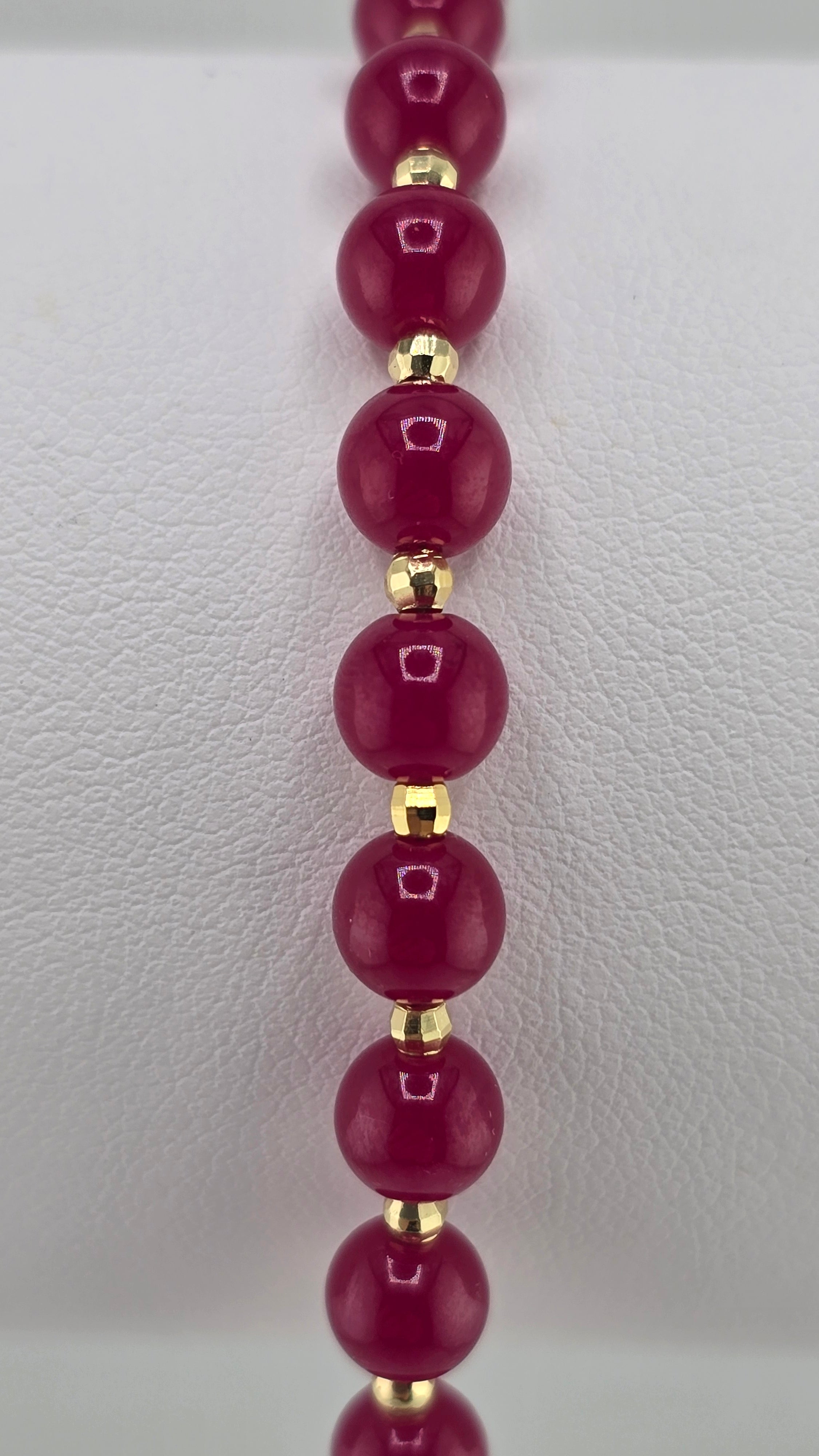 Bracelet en rubis et vermeil