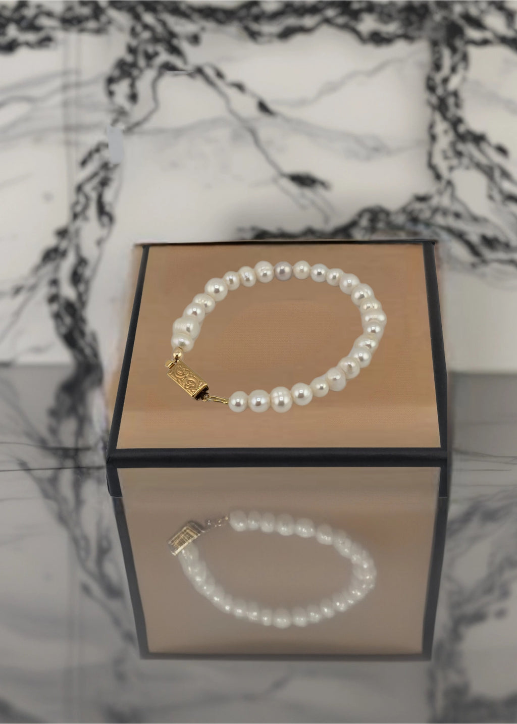 Bracelet perles de culture irrégulières