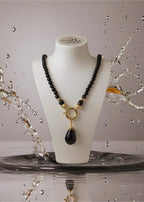 Collier en onyx noir