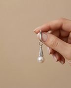 Boucles d’oreilles en argent et perles de culture