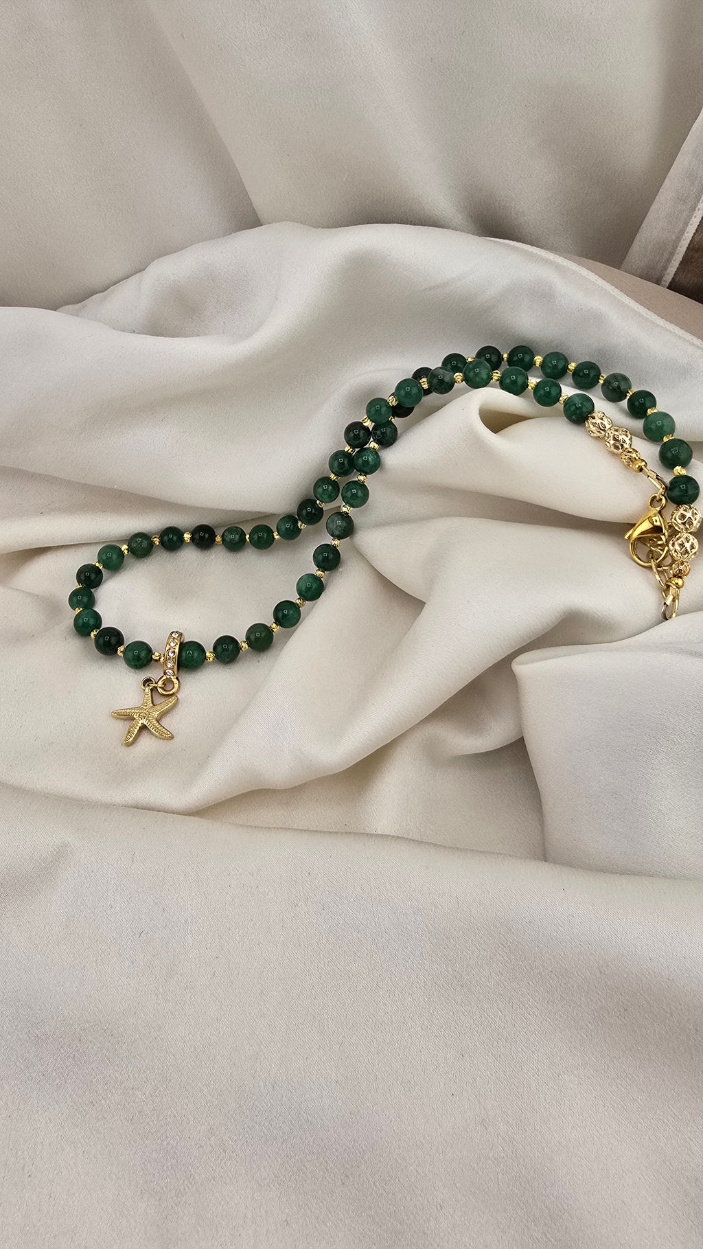 Collier en Quartz Emeraude
