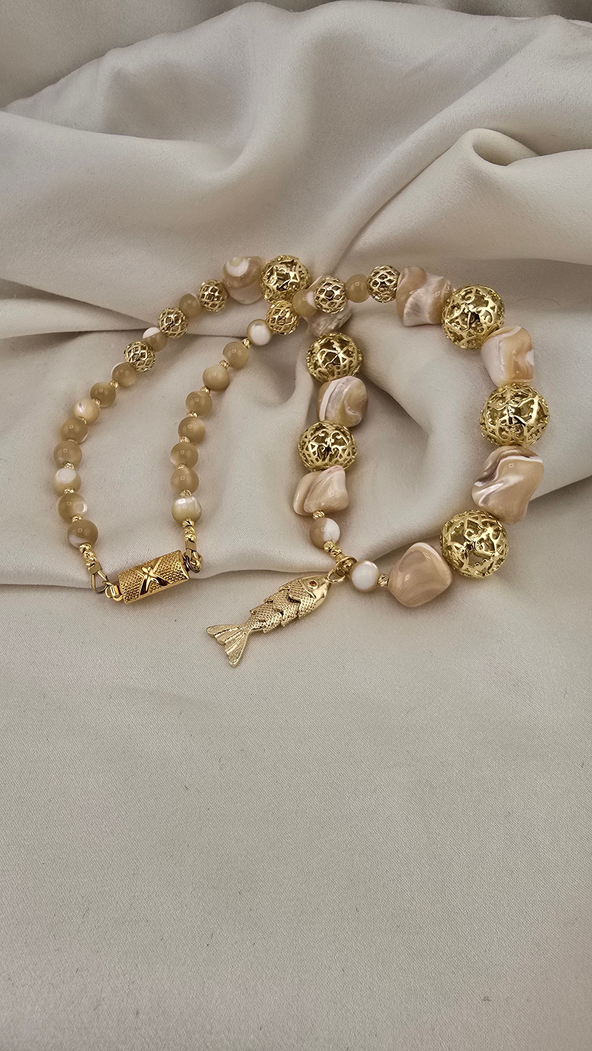 Collier en Perles de Trocca
