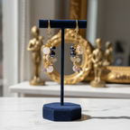 Boucles d 'oreilles en plaqué or 24k