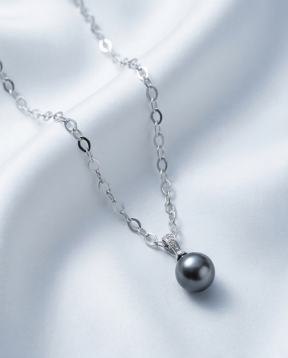 Silence Lumineux - collier avec perle de Tahiti