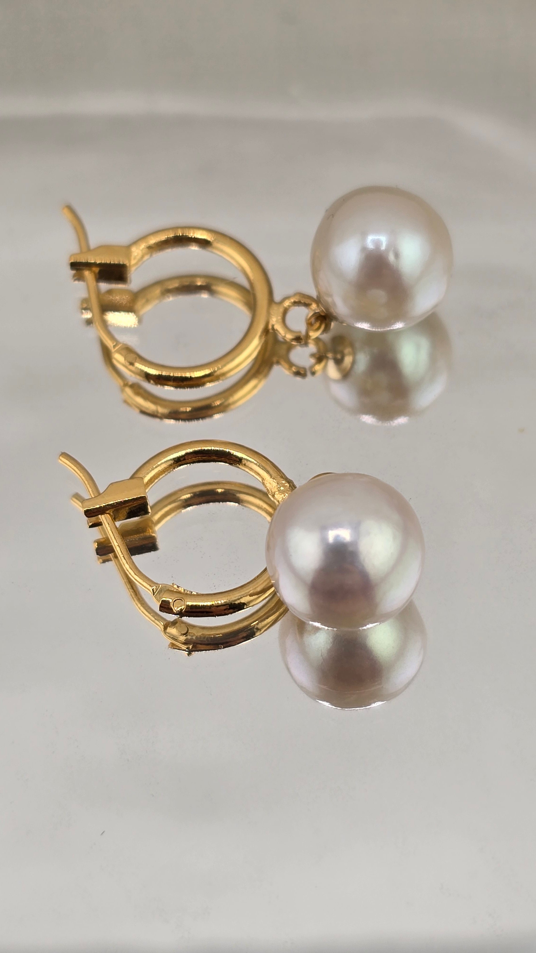Boucles d 'oreilles en plaqué or  24k