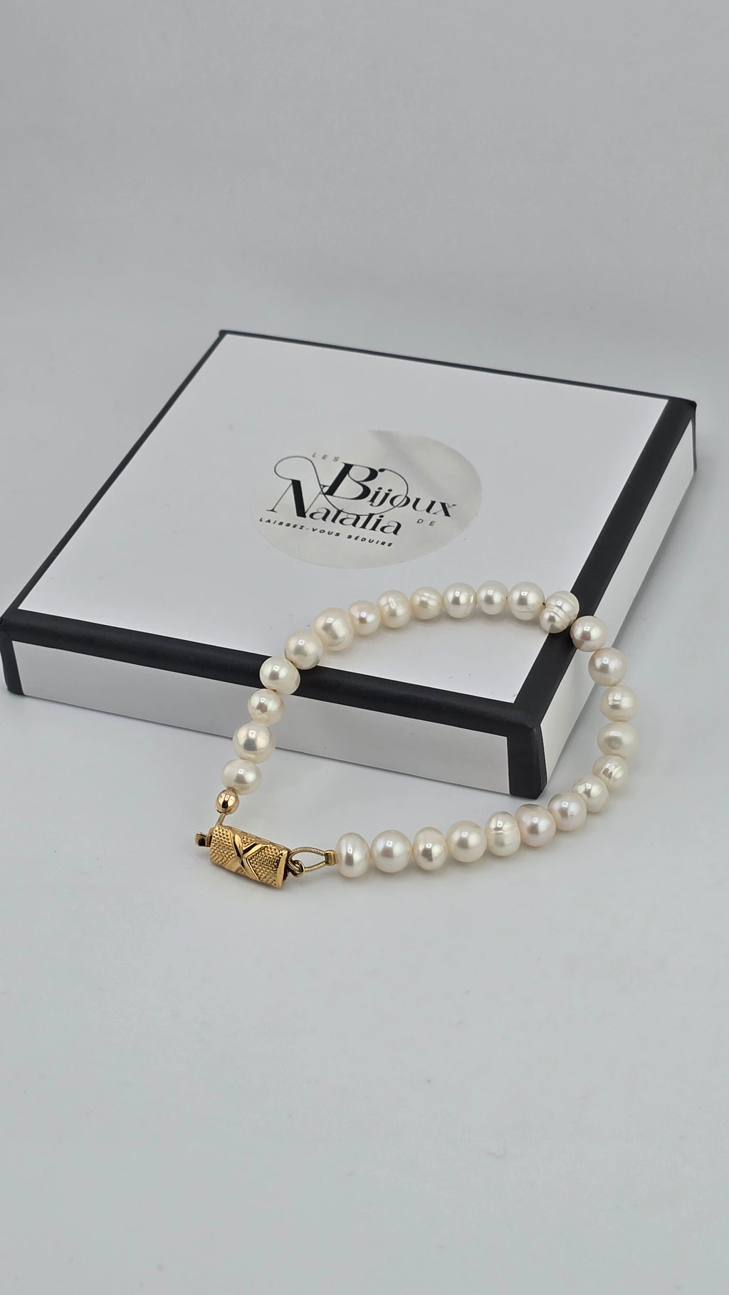 Bracelet en perles de culture irrégulières