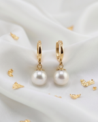 Boucles d’oreilles  perles de culture et or - Éclat Majesté