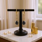 Boucles d’oreilles pendantes en plaqué or