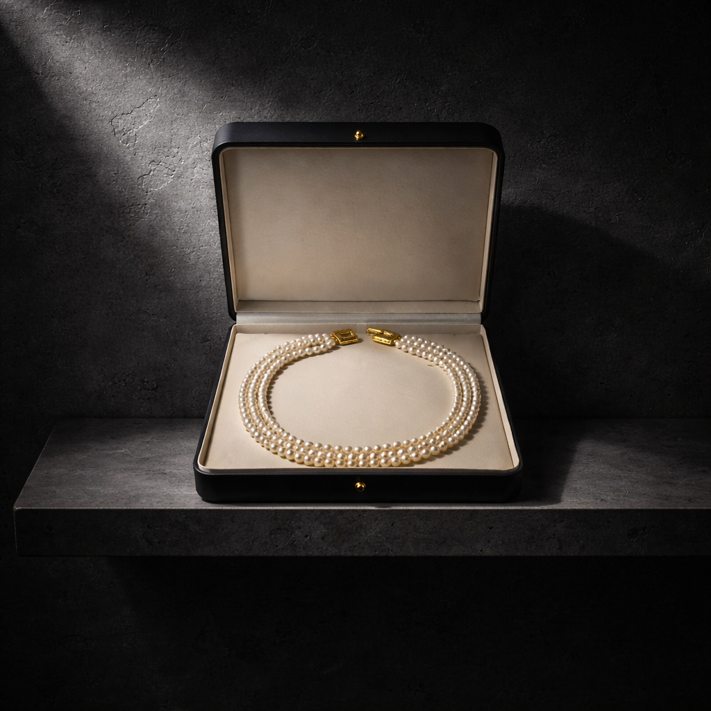Trilogie élégante - collier en perles de culture