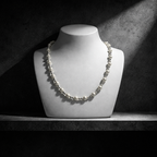 Éclat intime - Collier en perles de culture et diamants bruts