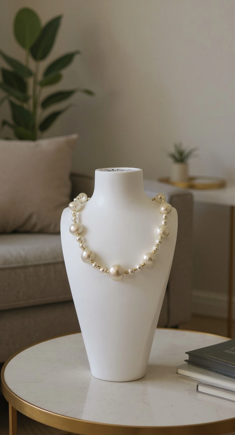 Collier en perles de culture et vermeil