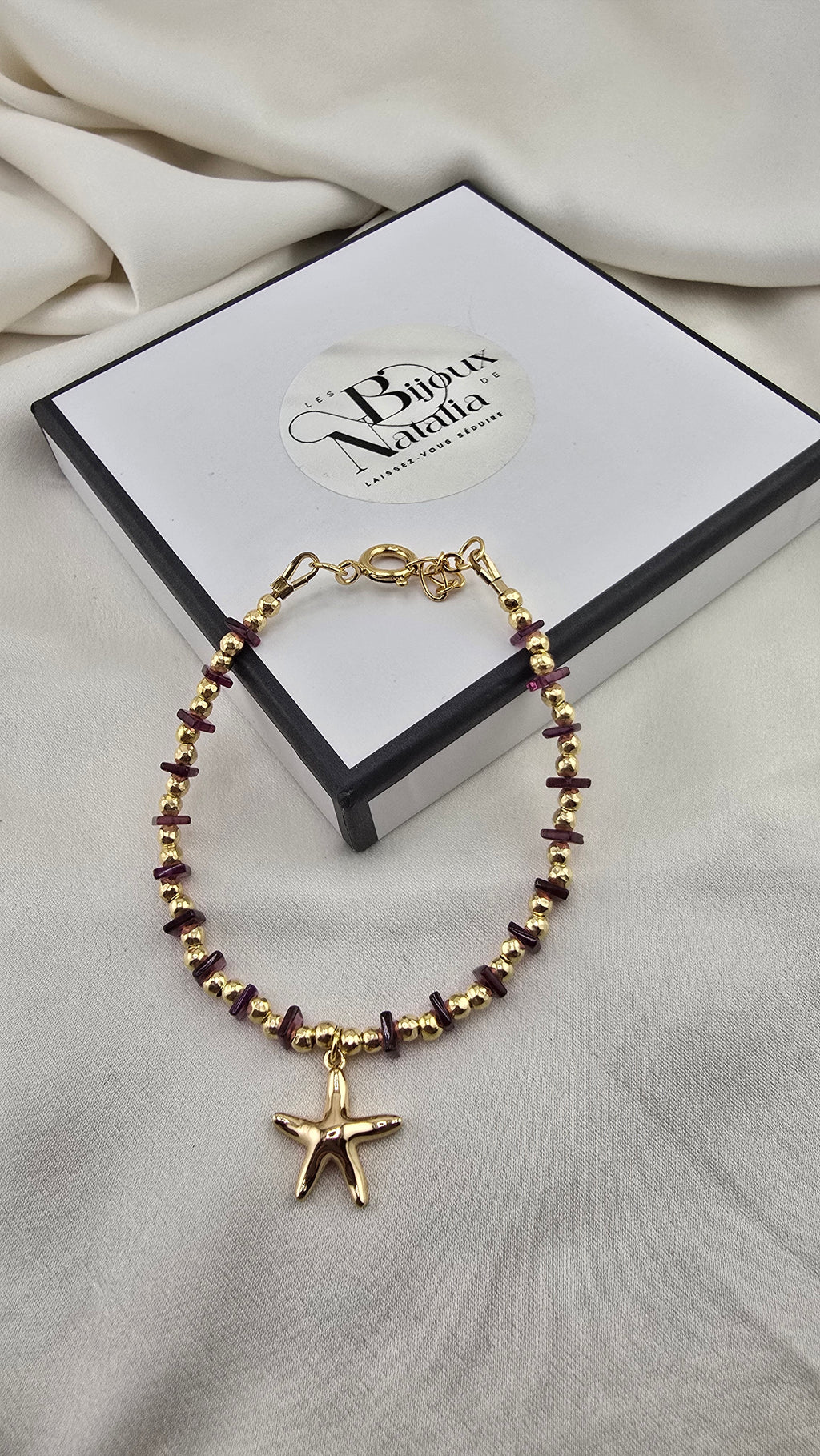 Bracelet en Rhodolite