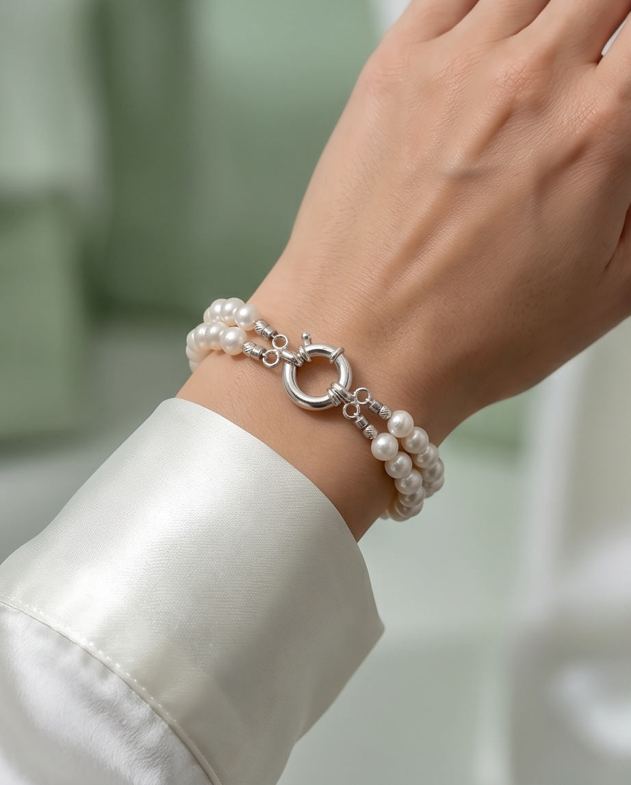 Bracelet argent 925 Perles de culture - Impérial