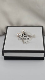 Boucles d’oreilles en argent et perles de culture