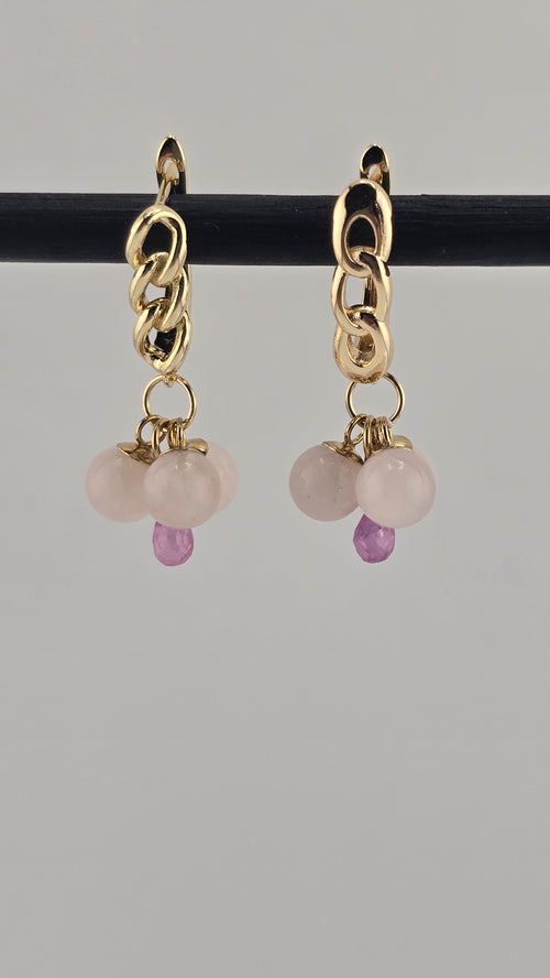 Boucles d oreilles avec dormeuses destructurées