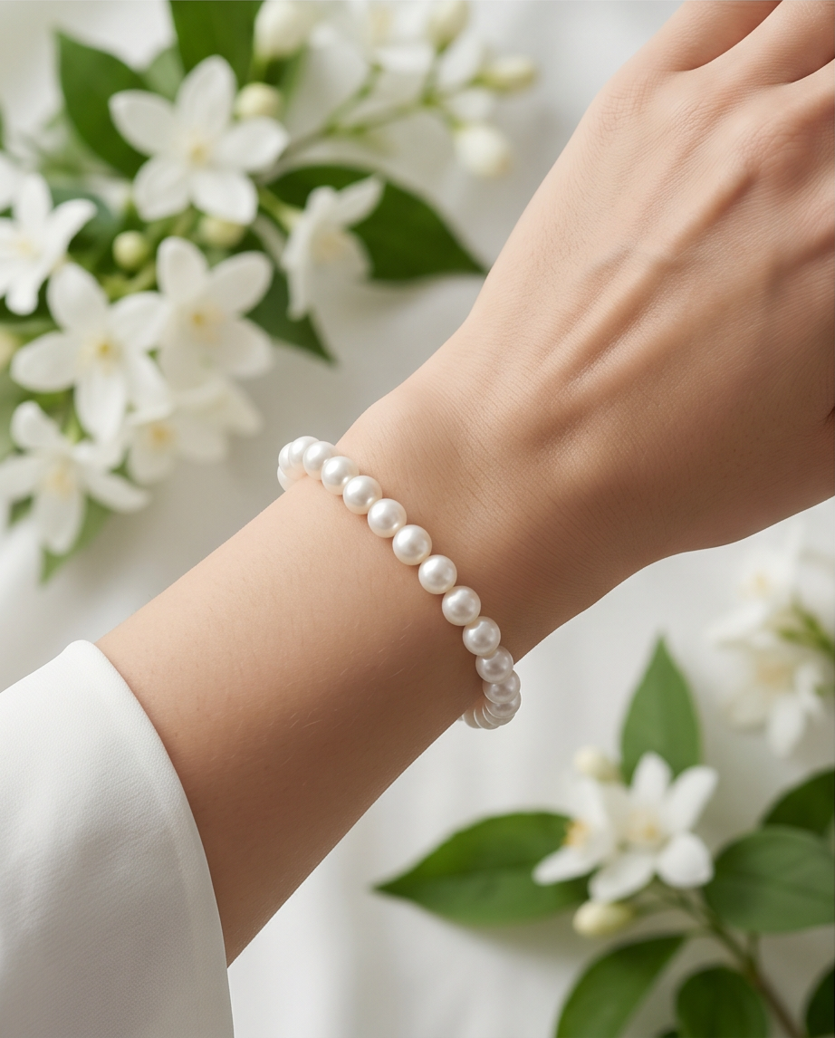 Bracelet or  perles de culture - Princesse
