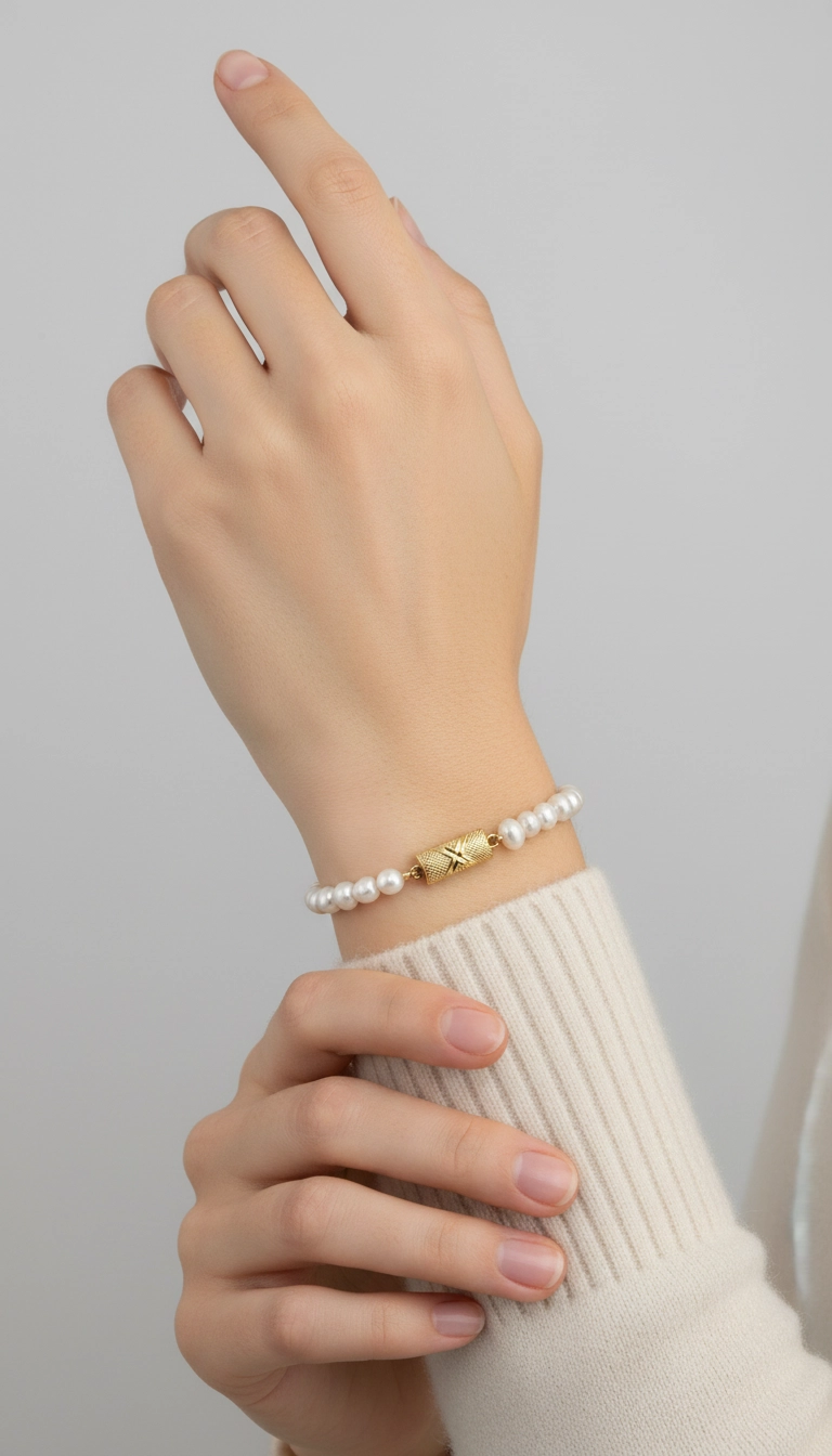 Bracelet en perles de culture irrégulières