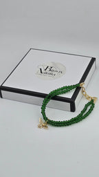 Bracelet en cristal vert