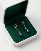 Boucles d’oreilles pendantes en plaqué or