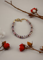 Bracelet en pierres fines et vermeil