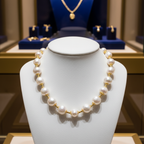 Collier en perles de culture baroque