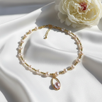 Collier en perles de culture poudrée