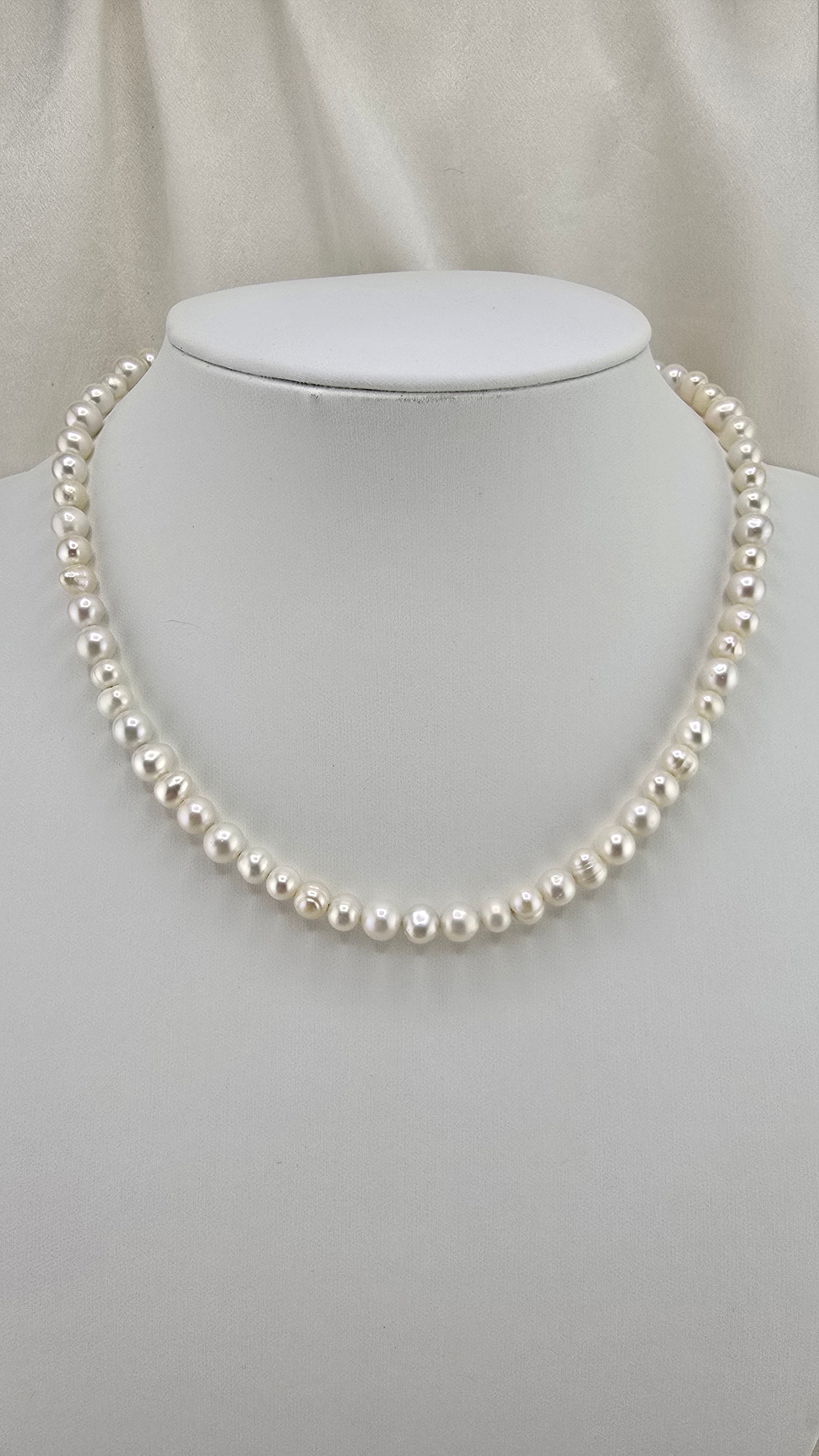 Collier de perles de culture irrégulières