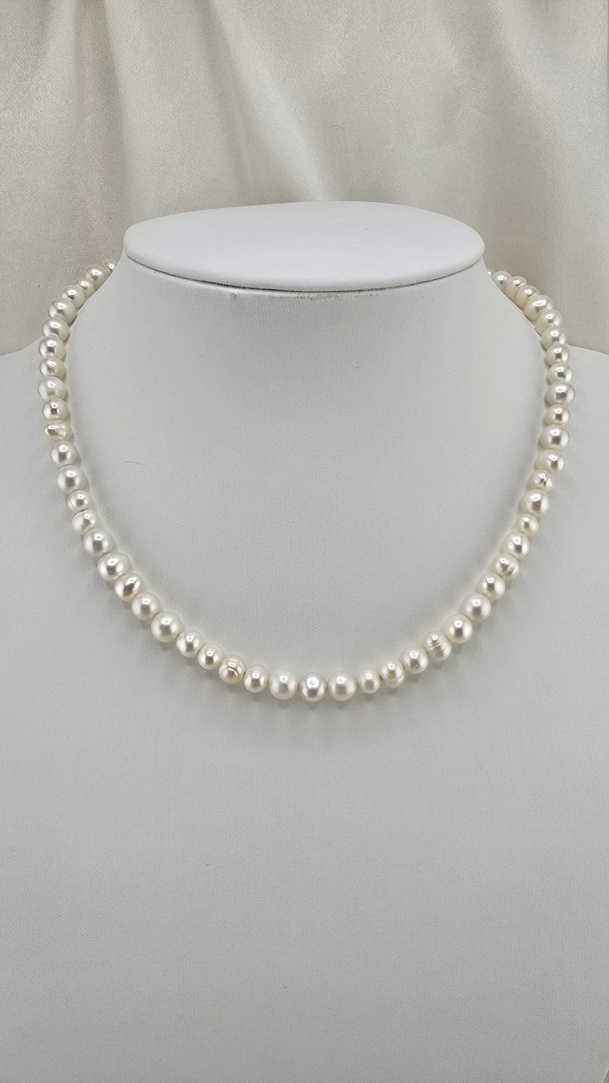 Collier de perles de culture irrégulières