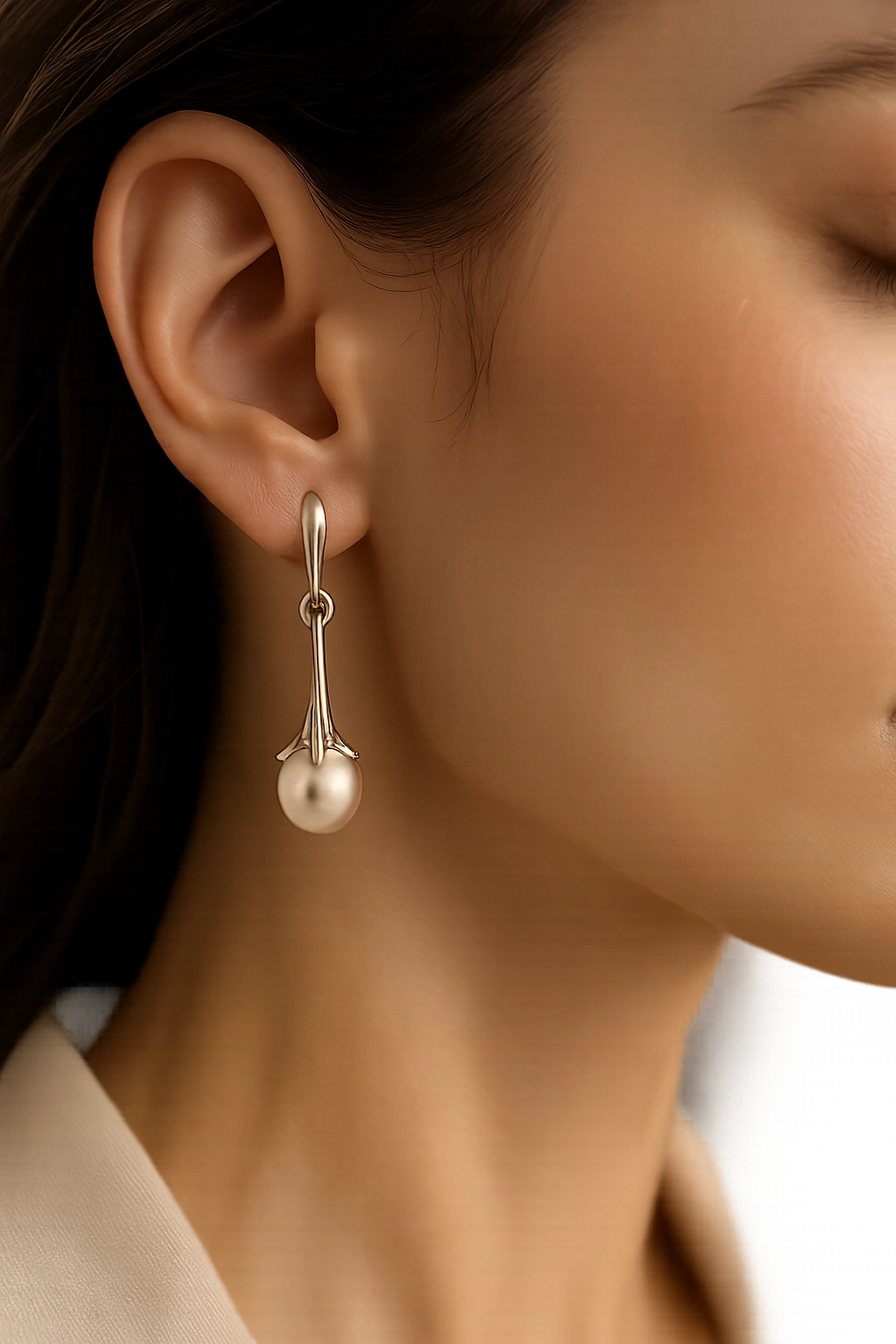 Boucles d ' oreilles en argent rhodié 925/1000