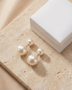 Heritage Lumineux - Boucles d’oreilles et deux perles de culture