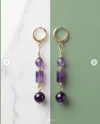 Boucles d’oreilles en Améthyste