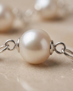 Bracelet argent et perles de culture