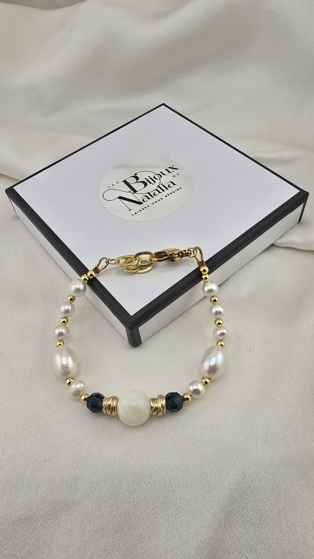 Bracelet en perles de culture
