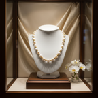 Collier en perles de culture baroque