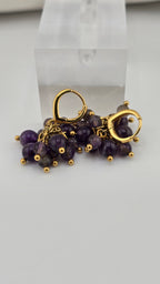 Boucles d’oreilles en vermeil et Améthyste