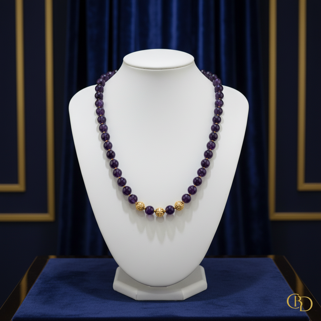 Collier Long en Améthyste