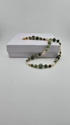 Collier en Jade et vermeil