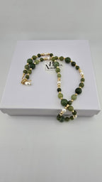 Collier en Jade et vermeil