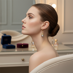 Boucles d'oreilles avec perles de culture baroque