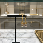 Boucles d'oreilles avec perles de culture baroque