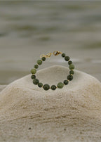 Bracelet en Agate verte