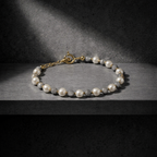 Lumière précieuse - bracelet perles de culture et labradorite