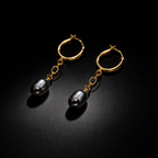 Boucles d’oreilles pendantes en plaqué or