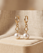 Boucles d'oreilles dormeuses or et perles de culture - Eclat Heritage