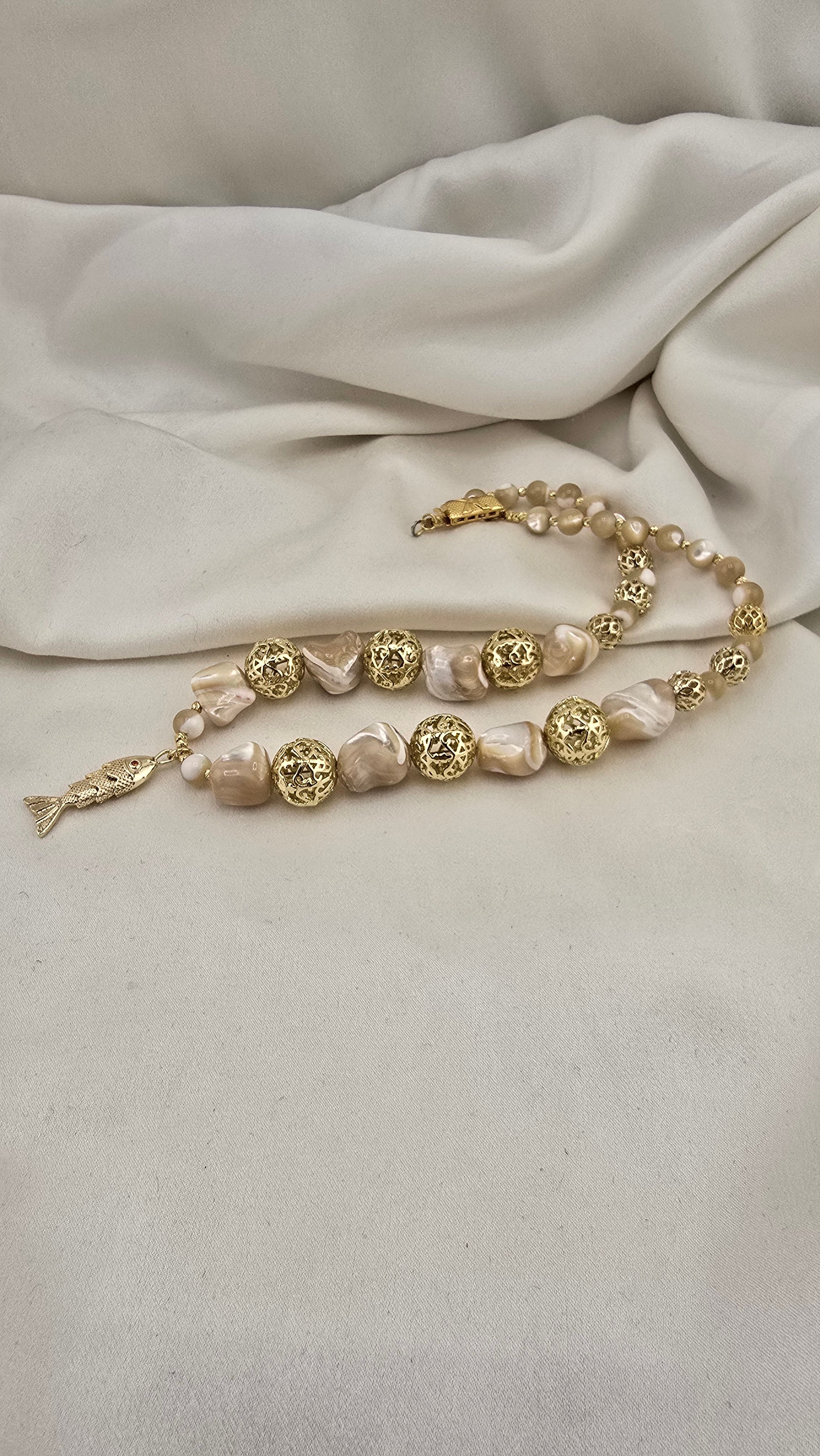 Collier en Perles de Trocca