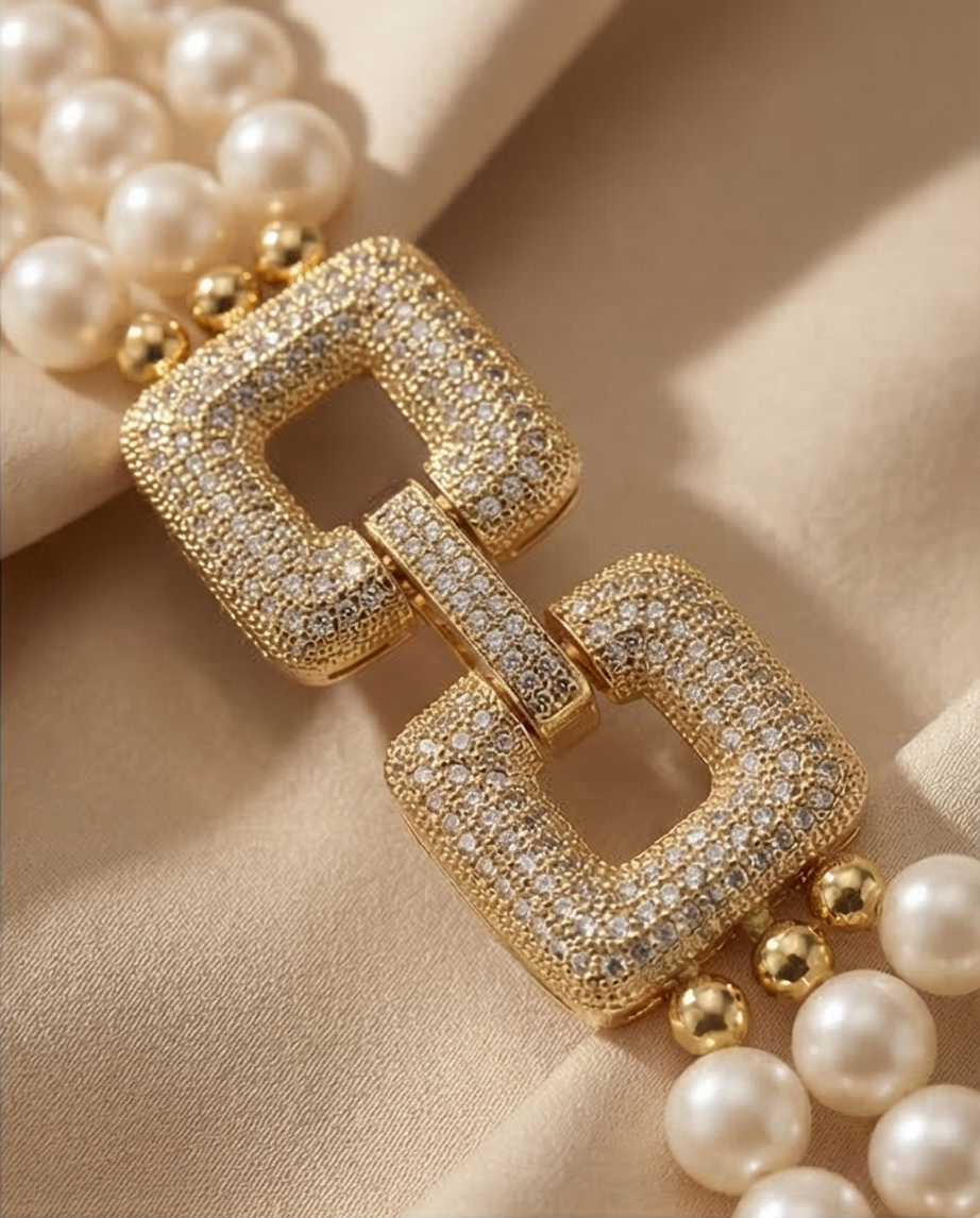 Trilogie élégante - collier en perles de culture