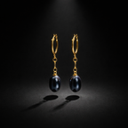 Boucles d’oreilles pendantes en plaqué or