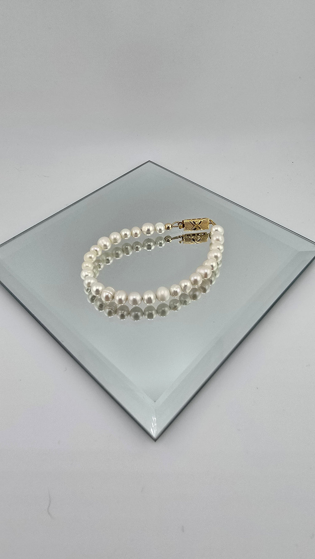 Bracelet en perles de culture irrégulières