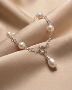 Bracelet argent et perles de culture